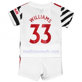 Maillot de Foot Manchester United Williams 33 Troisième 2020-21 - Enfant